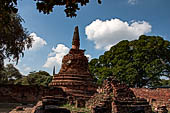 Ayutthaya, Thailand. Wat Phra Si Sanphet, one of the several of the perimeter chedis. 